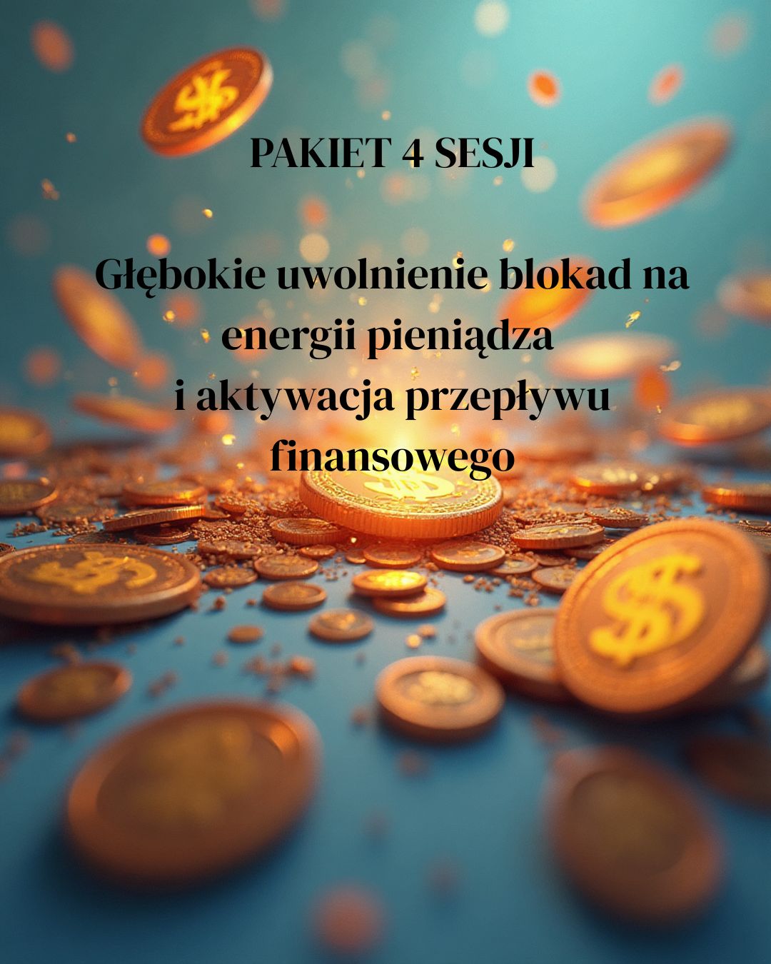 PAKIET 4x: Głębokie uwolnienie blokad na energii pieniądza i aktywacja przepływu finansowego